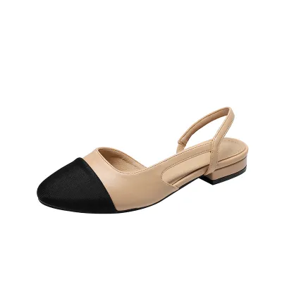 SQUARE TOE THICK HEEL SANDAL GB-1187